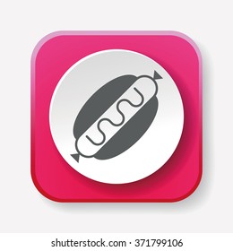 hot dog sausage icon