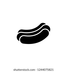 hot dog, sausage icon. Simple glyph vector of food set for UI and UX, website or mobile application