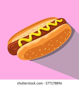 hot dog with sausage inside