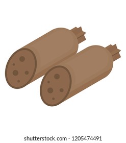 
A hot dog sausage in raw form 
