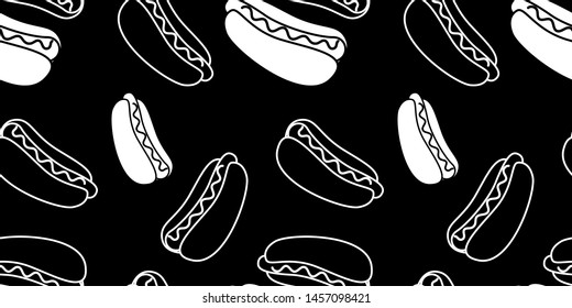 hot dog Seamless pattern, pattern design, vector eps10.