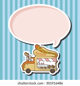 hot dog shop car theme elements