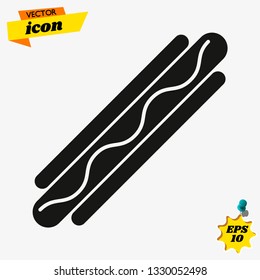hot dog Simple web icon. hot dog vector 