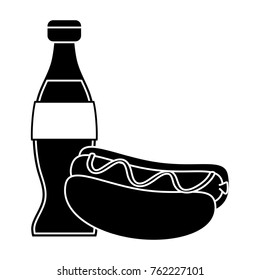 Hot dog and soda design