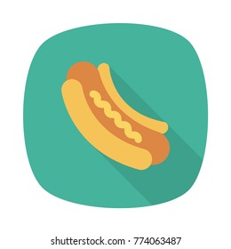 hot dog square rounded