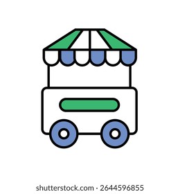 Hot Dog Stand Icon vector stock illustration
