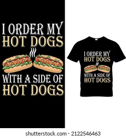 Hot Dog T Shirt Cool Hot Dog Graphic Shirt Funny Food Shirts For Men Women Kids Retro Vintage Hot Dog Eating Contest Tee Shirts.