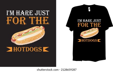 Hot Dog T shirt Design Template