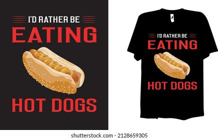 Hot Dog T shirt Design Template