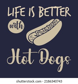 
Hot Dog T Shirt Design	