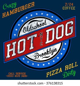 hot dog tee graphic