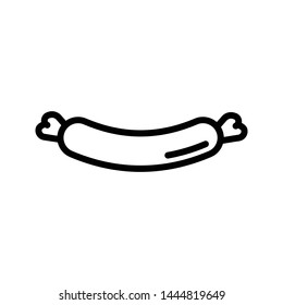 hot dog thin line vector icon