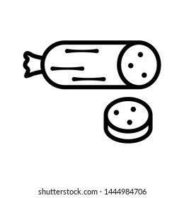 hot dog thin line vector icon