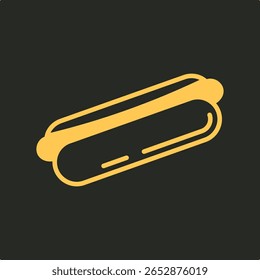 Hot Dog na moda vetor importante aplicável Design de ilustração belo fundo colorido.eps