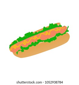 Hot dog vector