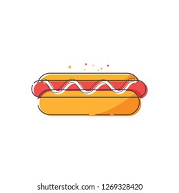 hot dog vector