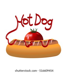 Hot dog vector