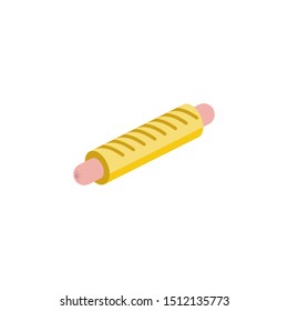 Hot Dog vector 3d isometric, color web icons set, new flat style. Creative illustration design, idea for infographics.