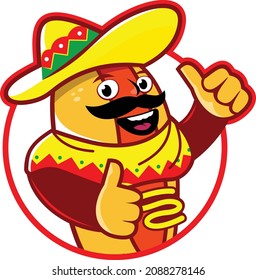 Hot Dog Vector Design for Icon, Logo, and Mascot