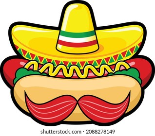 Hot Dog Vector Design for Icon, Logo, and Mascot