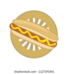 hot dog vector food