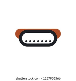 hot dog vector icon