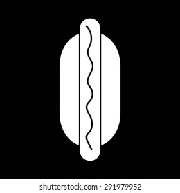 hot dog vector icon