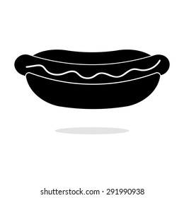 hot dog vector icon