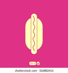 hot dog vector icon