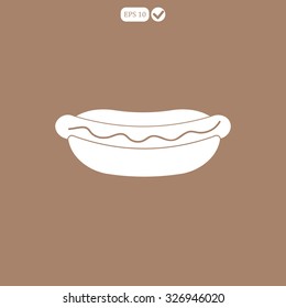 hot dog vector icon