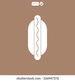 hot dog vector icon