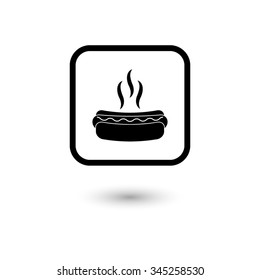 Hot dog - vector icon