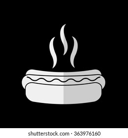 Hot dog  - vector icon