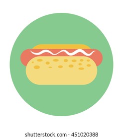 Hot Dog Vector Icon