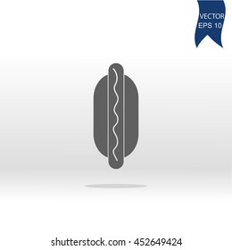 hot dog vector icon