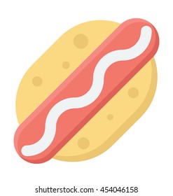 Hot Dog Vector Icon