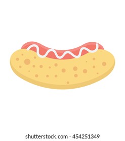 Hot Dog Vector Icon