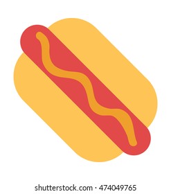 Hot Dog Vector Icon