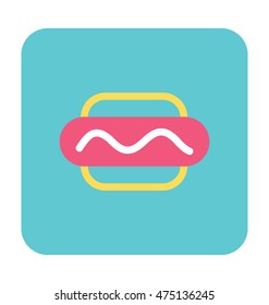 Hot Dog Vector Icon