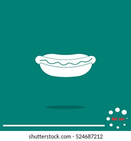 hot dog vector icon