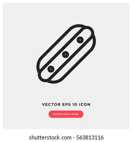 Hot dog vector icon