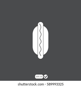 hot dog vector icon