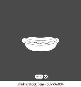 hot dog vector icon