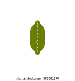 hot dog vector icon