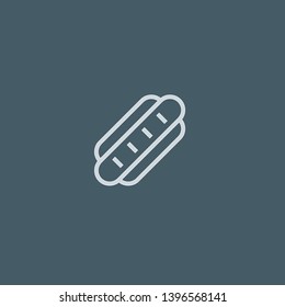 Hot Dog vector icon. Hot Dog concept stroke symbol design. Thin graphic elements vector illustration, outline pattern for your web site design, logo, UI. EPS 10.