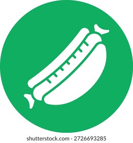 Ilustração do design do ícone do vetor do cachorro-quente