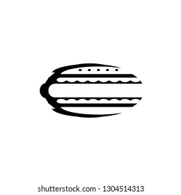 hot dog vector icon on white background