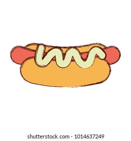 hot dog vector illustration