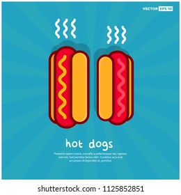 Hot Dog Vector Illustration
