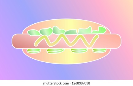 Hot Dog. vector illustration